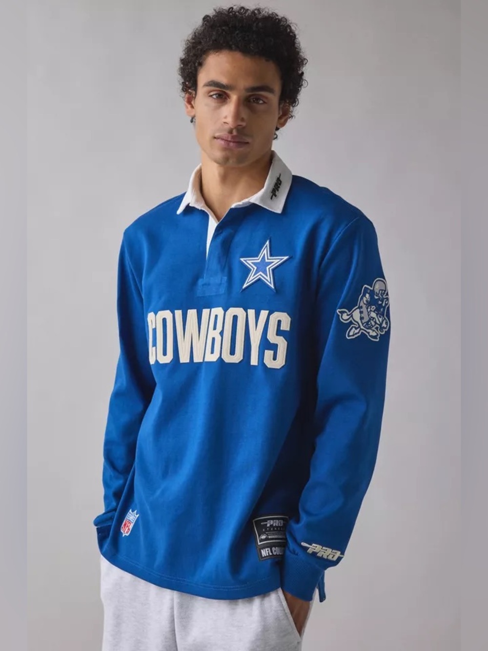 Pro Standard NFL Dallas Cowboys Rugby Shirt Large Blue